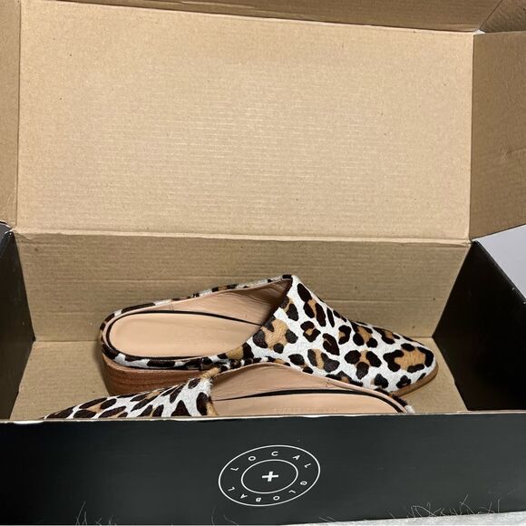 Able (Local + Global) Miriam Leopard Print Calf Hair Mule - 6 - Picture 9 of 12